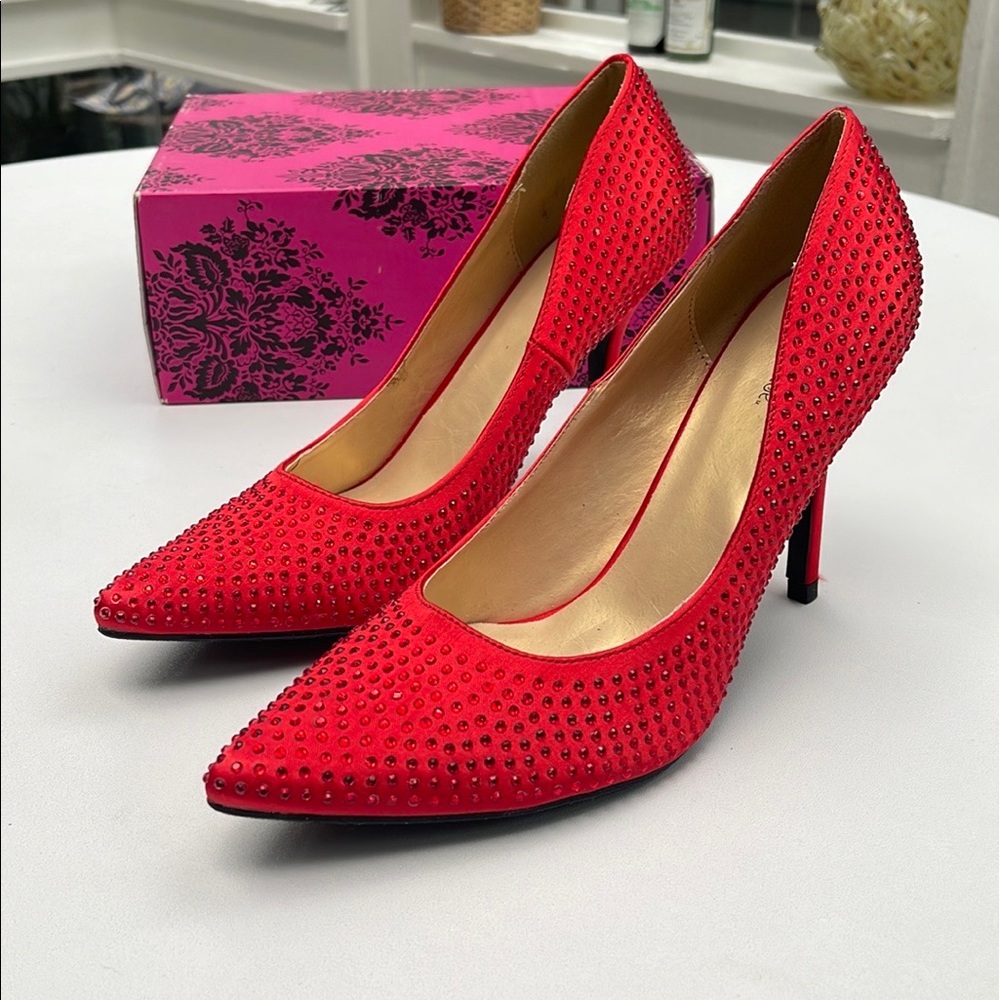 New Red Rhinestone Heels - Picture 15 of 15